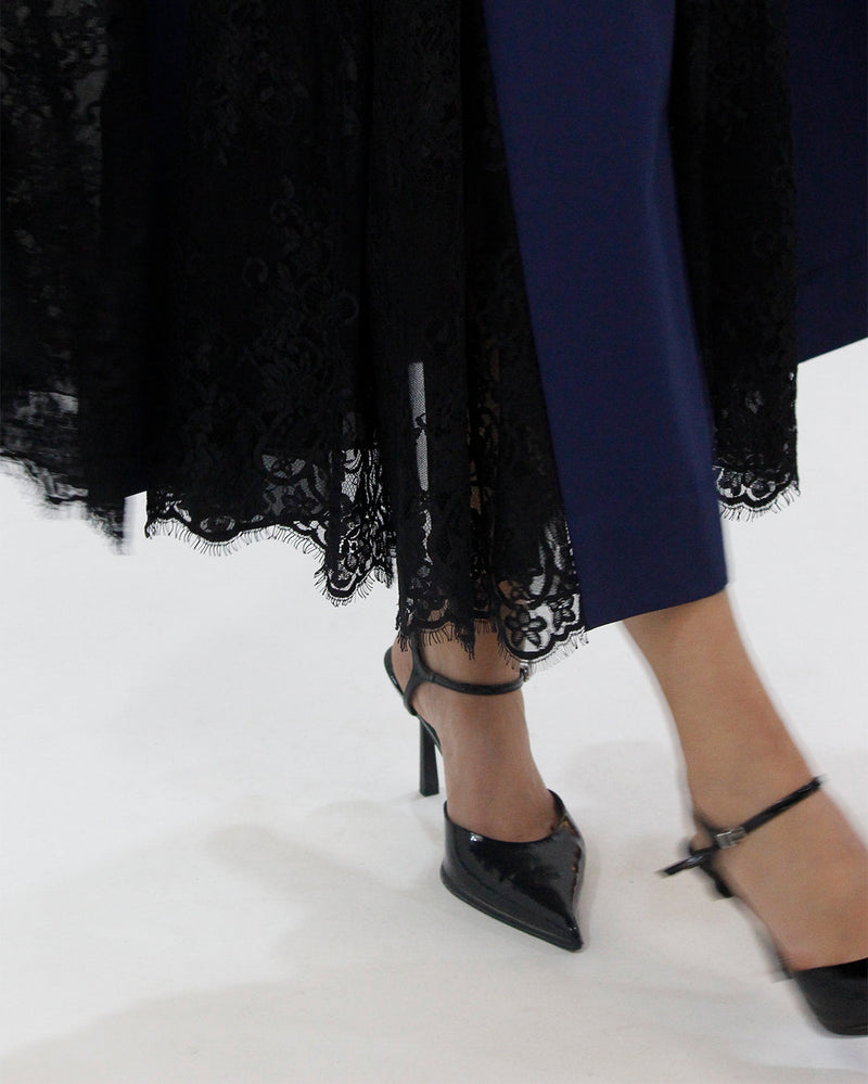 Lace Godet dress mul Buy Lace Godet dress from C&W | Dresses for Women by Leh Studios in multi color for women in Singapore