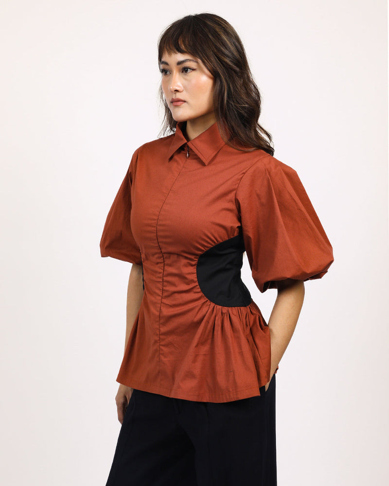 Illusion Top 100% cotton Buy Illusion Top from C&W | Tops And Shirts for Women by Leh Studios in multi color for women in Singapore