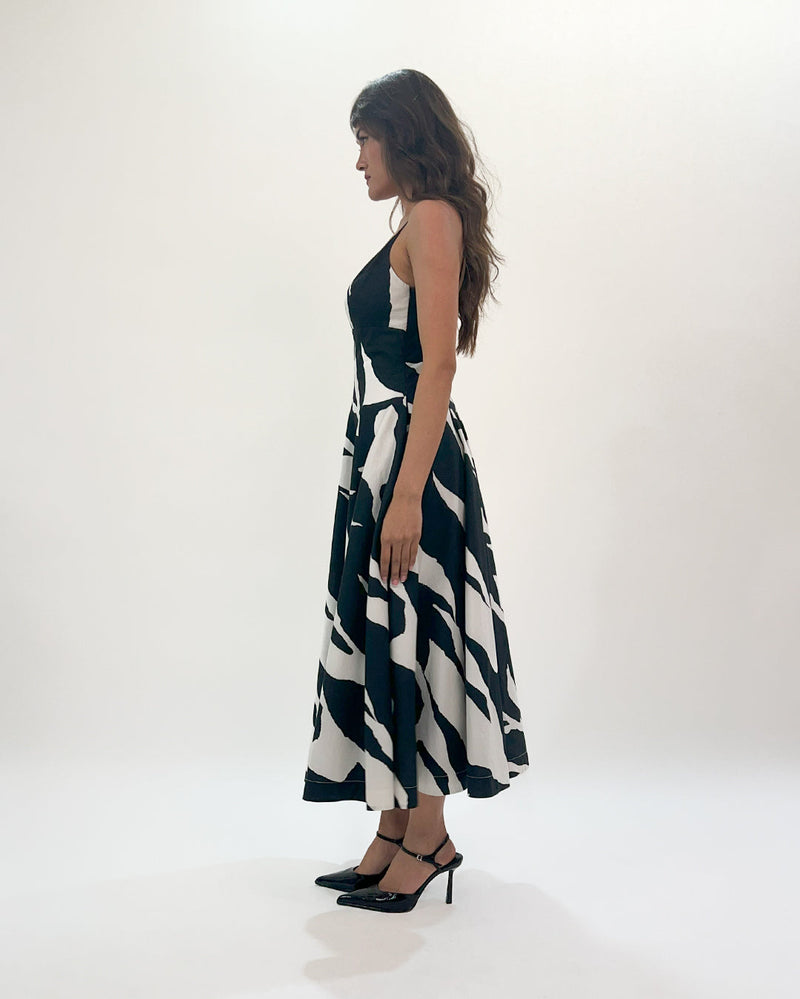 Stream Strap dress 100% cotton Buy Stream Strap dress from C&W | Dresses for Women by Leh Studios in black color for women in Singapore