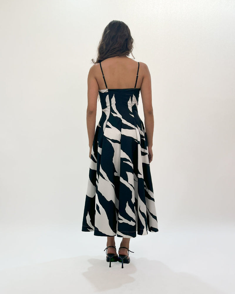 Stream Strap dress 100% cotton Buy Stream Strap dress from C&W | Dresses for Women by Leh Studios in black color for women in Singapore