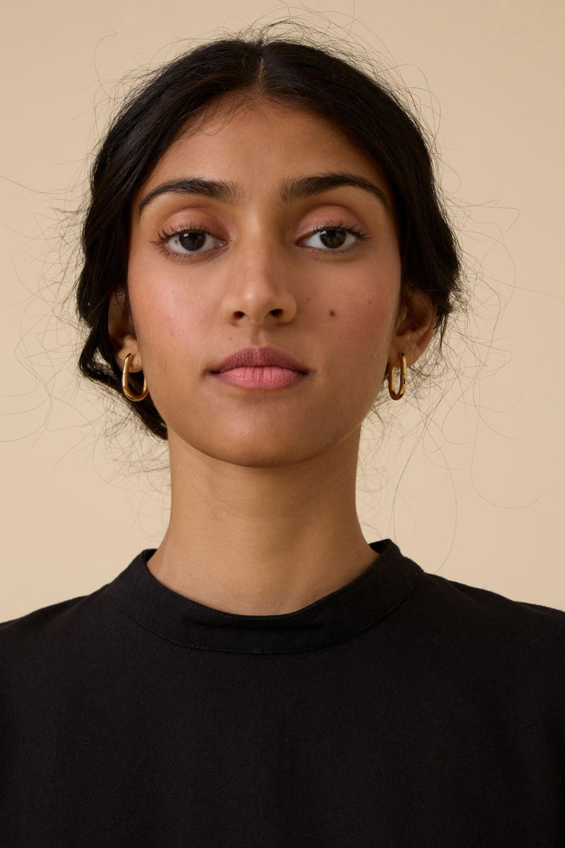 Ehan Black Hand Applique Dress cotton by The Summer House in black color for women in Singapore