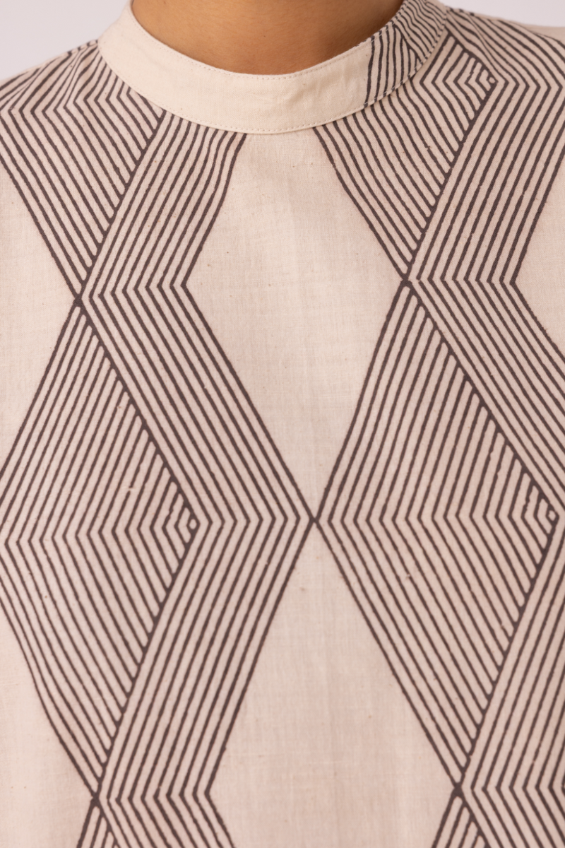 Ehan Hand Printed Midi Dress cotton by The Summer House for women in Singapore