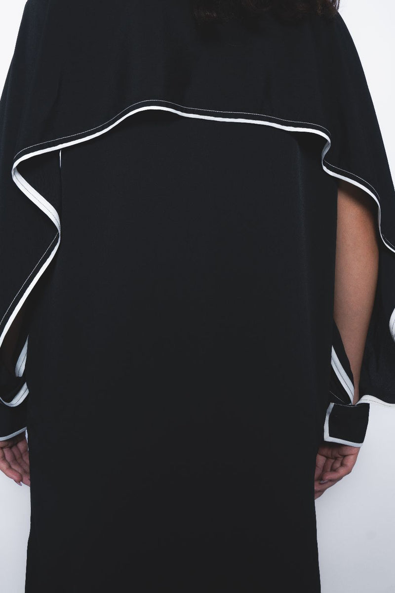 Elian Crepe Shirt Dress - Black and White mul Buy Elian Crepe Shirt Dress - Black and White from C&W | Dresses for Women by Leh Studios in multi color for women in Singapore