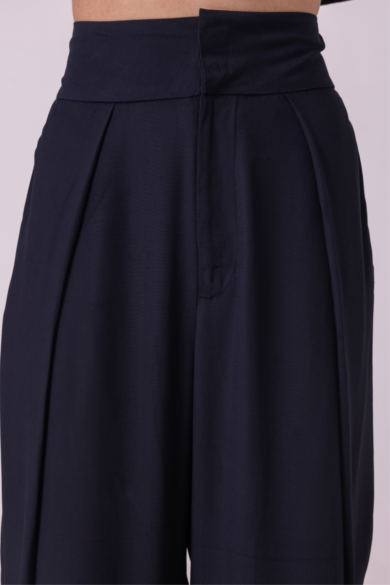 Elinor Black Barrel Pants satin by The Summer House in orange color for women in Singapore