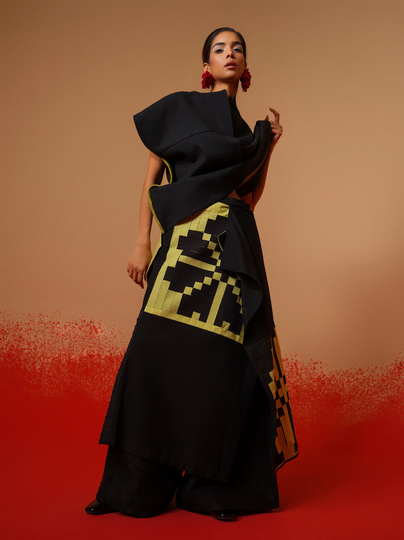 Ember Top-Black cotton matty tops and shirts by Stoique in black for women in Singapore