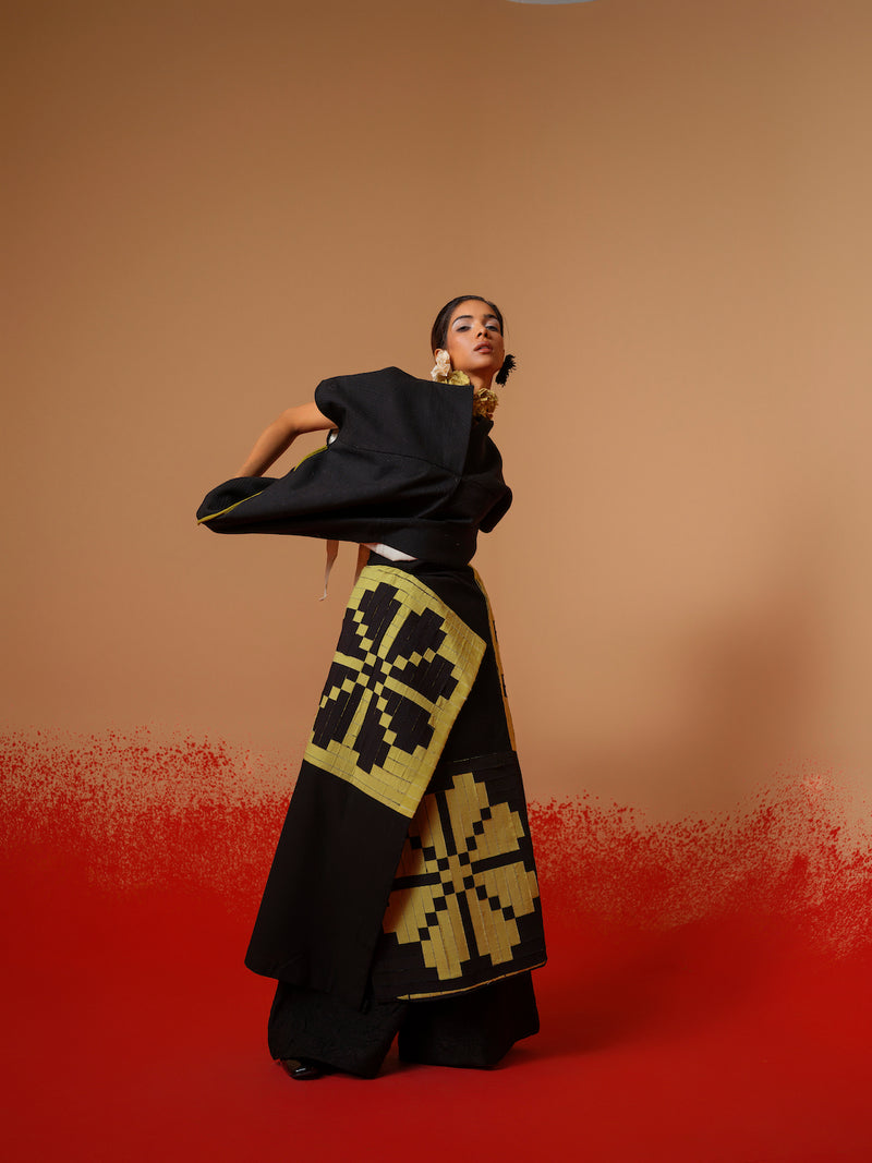 Ember Top-Black cotton matty tops and shirts by Stoique in black for women in Singapore