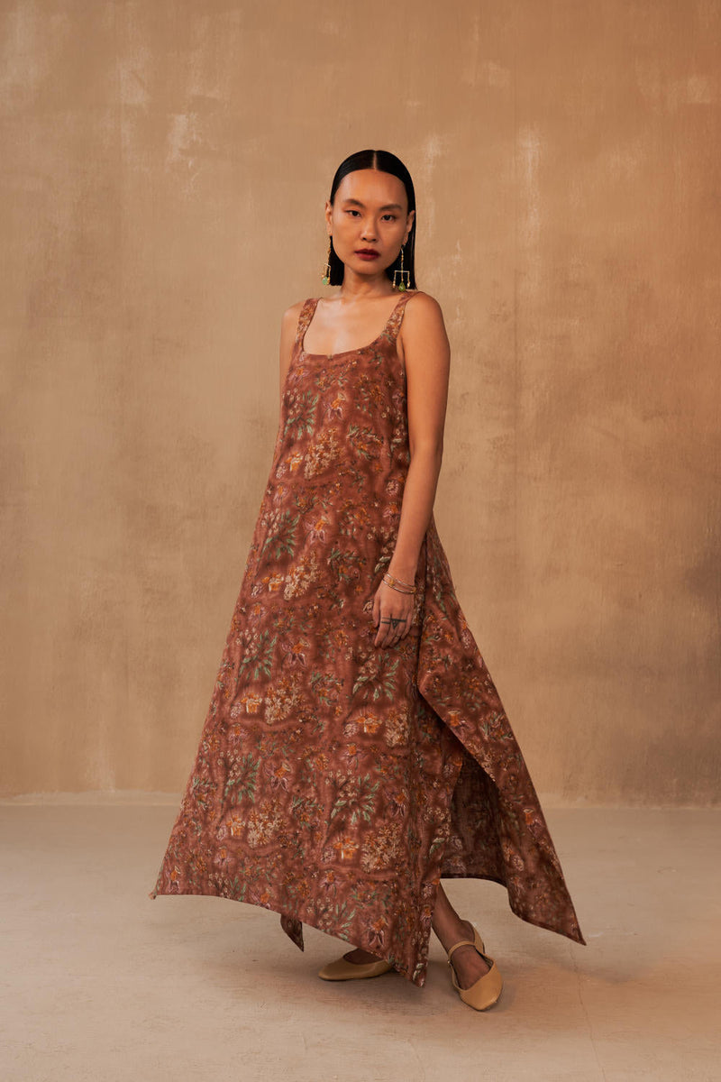Endless Fields Kala Cotton Maxi Dress - Size Medium