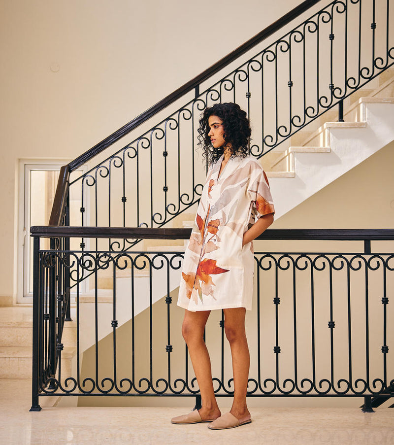 Eternal Sunshine Dress cotton by Khara Kapas in white for women in Singapore
