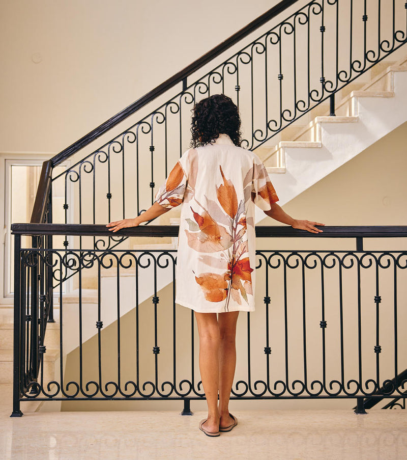 Eternal Sunshine Dress cotton by Khara Kapas in white for women in Singapore
