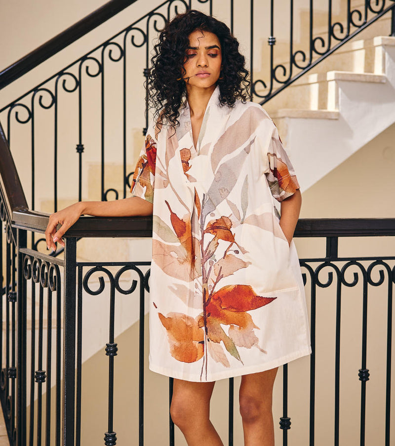 Eternal Sunshine Dress cotton by Khara Kapas in white for women in Singapore
