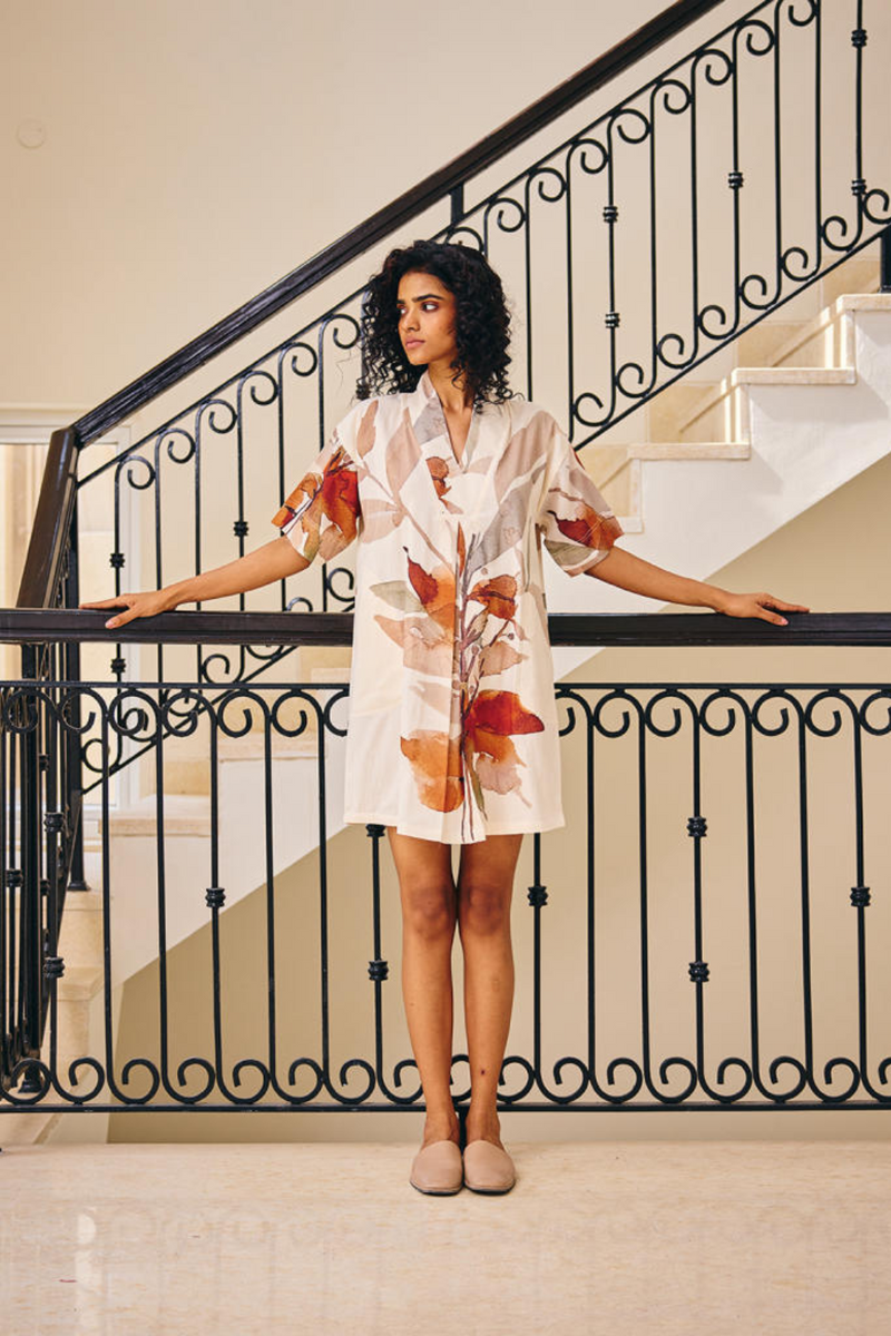 Eternal Sunshine Dress cotton by Khara Kapas in white for women in Singapore