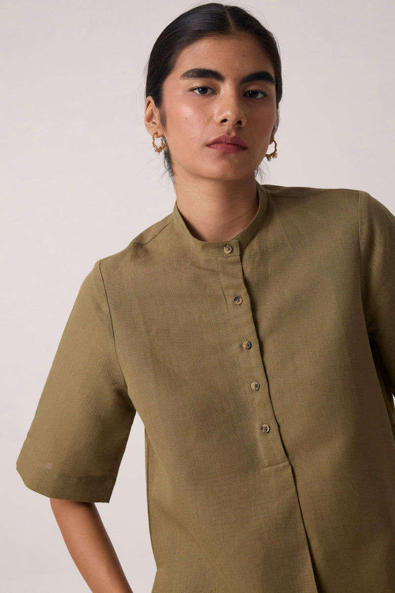 Ethel Olive Co-Ord Set cotton by The Summer House for women in Singapore