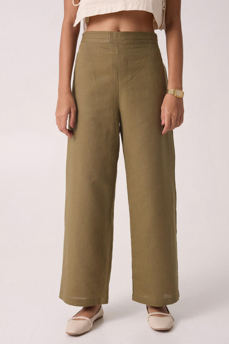 Ethel Olive Co-Ord Set cotton by The Summer House for women in Singapore