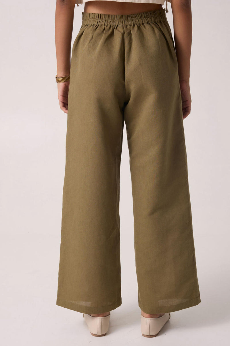Ethel Olive Co-Ord Set cotton by The Summer House for women in Singapore