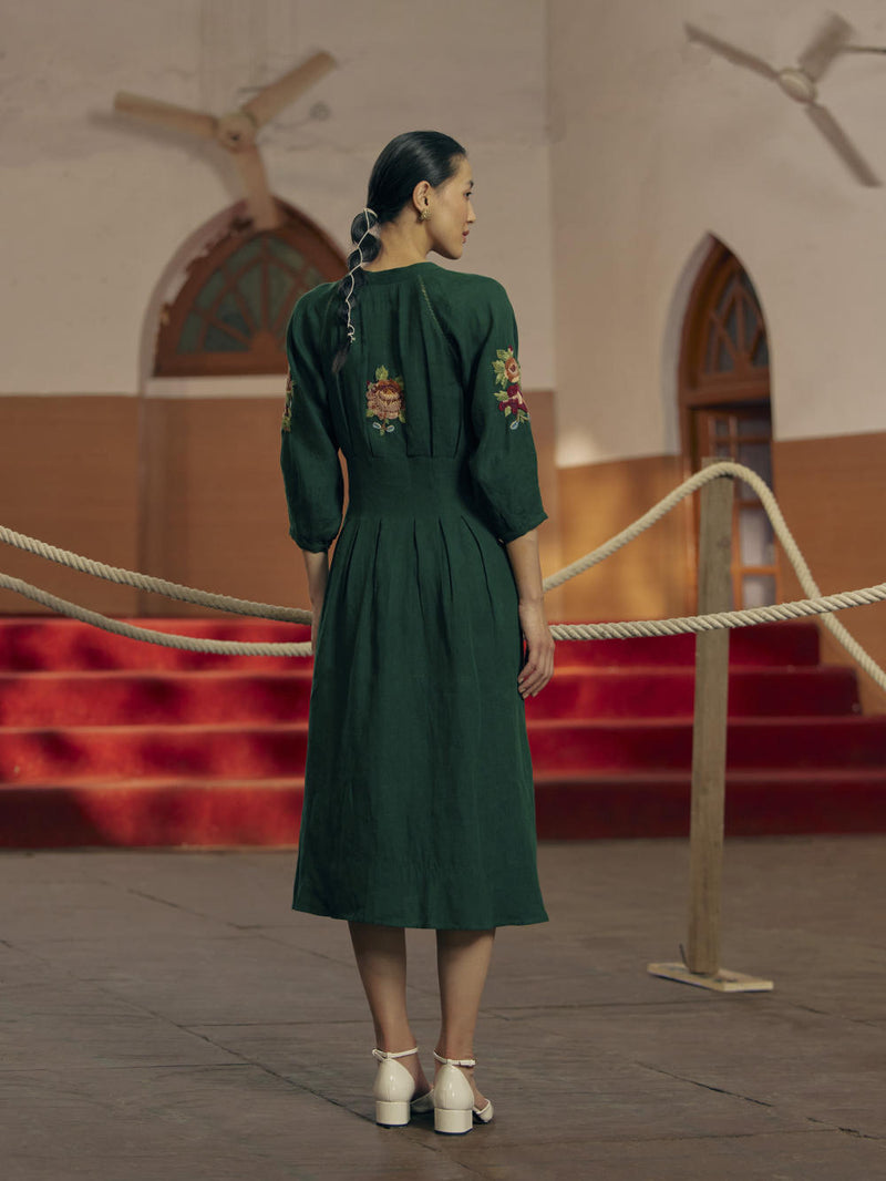 Eva Dress - Emerald Green by CORD for in Singapore