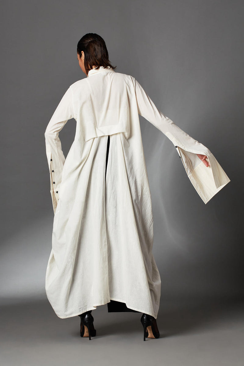 Everett Shirt-White cotton by Chola in white color for women in Singapore