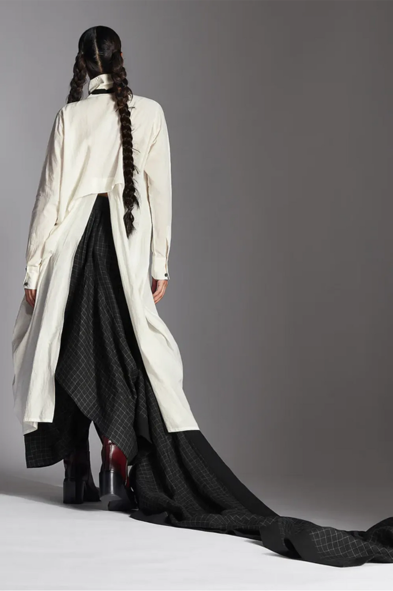 Eza Shirt-White cotton by Chola in white color for women in Singapore