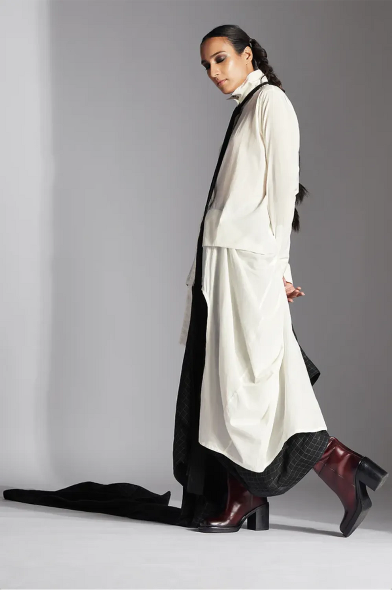 Eza Shirt-White cotton by Chola in white color for women in Singapore