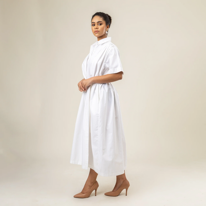 ZORA DRESS by Doodlage in white color for women in Singapore