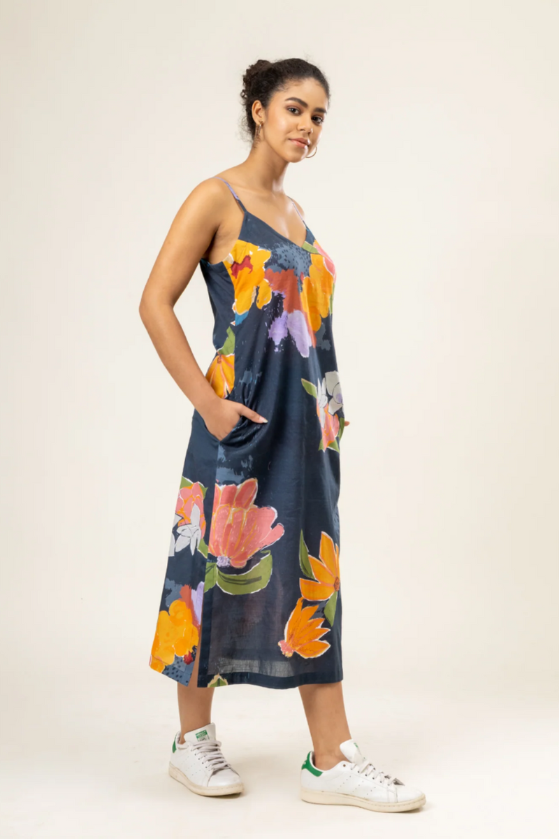 CLAIRE SLIP DRESS mul by Doodlage in multi color for women in Singapore