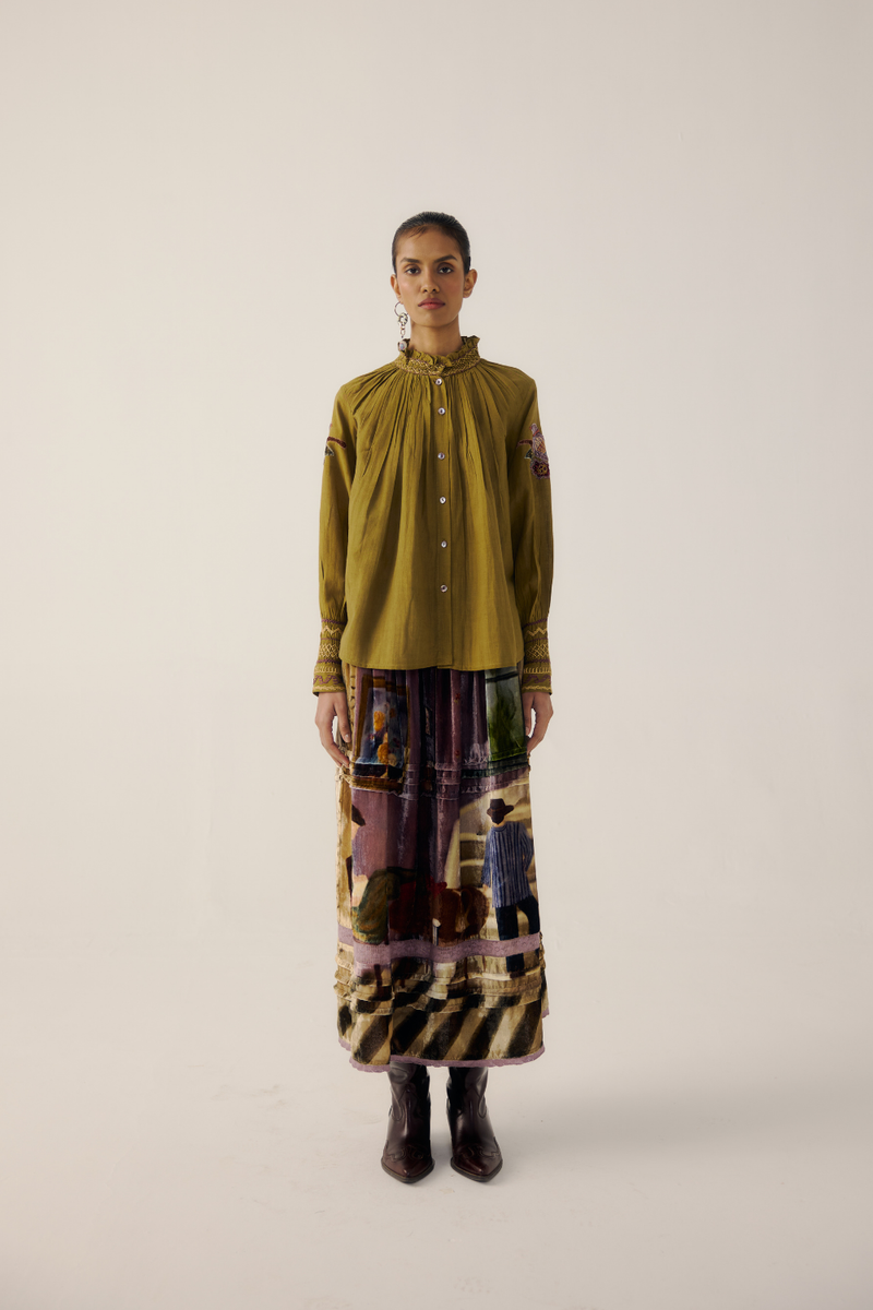 FARMER SET-Parrot Emb. cotton by CORD for women in Singapore