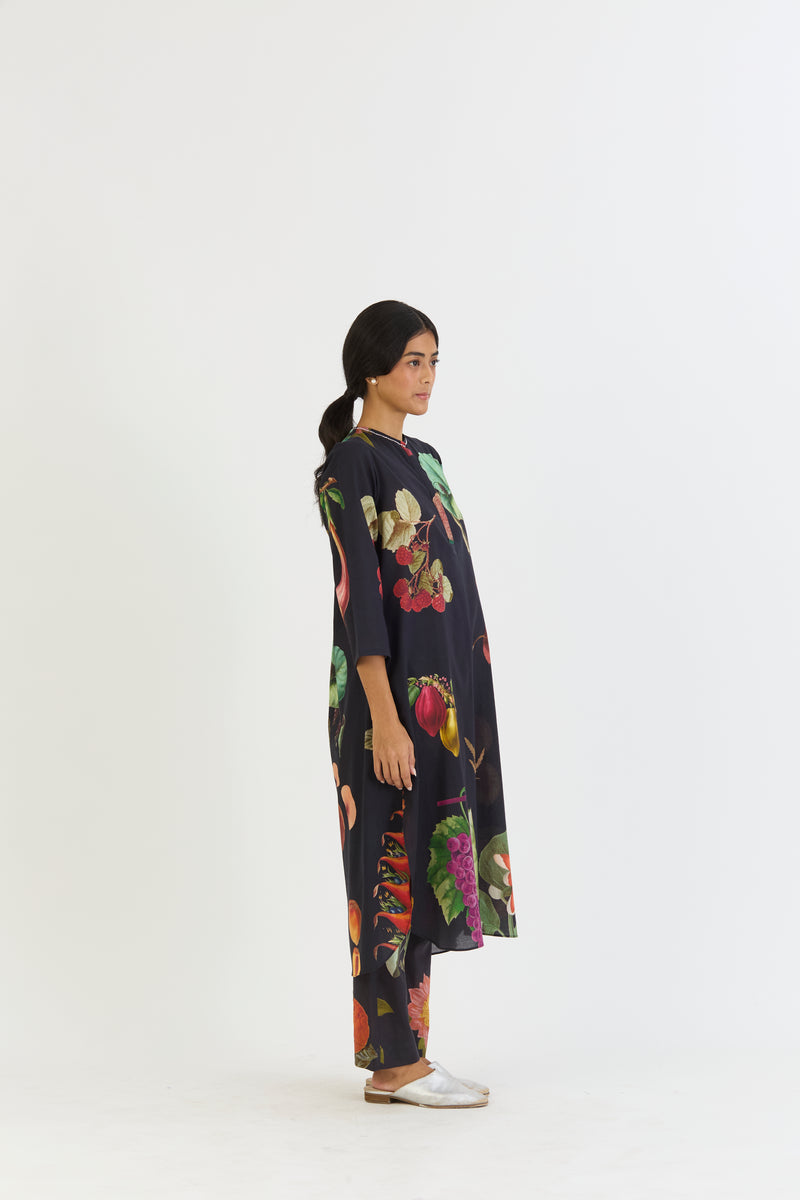 PLUM LONG KURTA SET cotton by Yam for women in Singapore