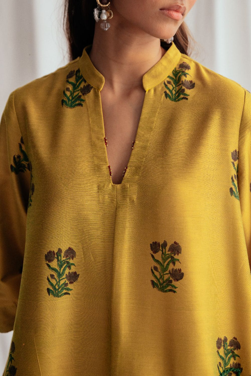 Nimbu Silk Shift Dress silk by JodiLife for women in Singapore