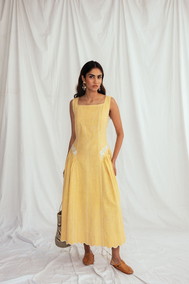Aamras Handloom Day Dress cotton by JodiLife for women in Singapore