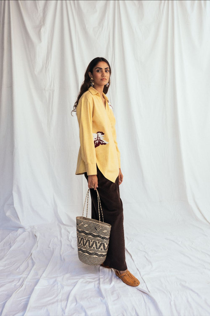 Aamras Handloom Wrap Shirt cotton by JodiLife for women in Singapore