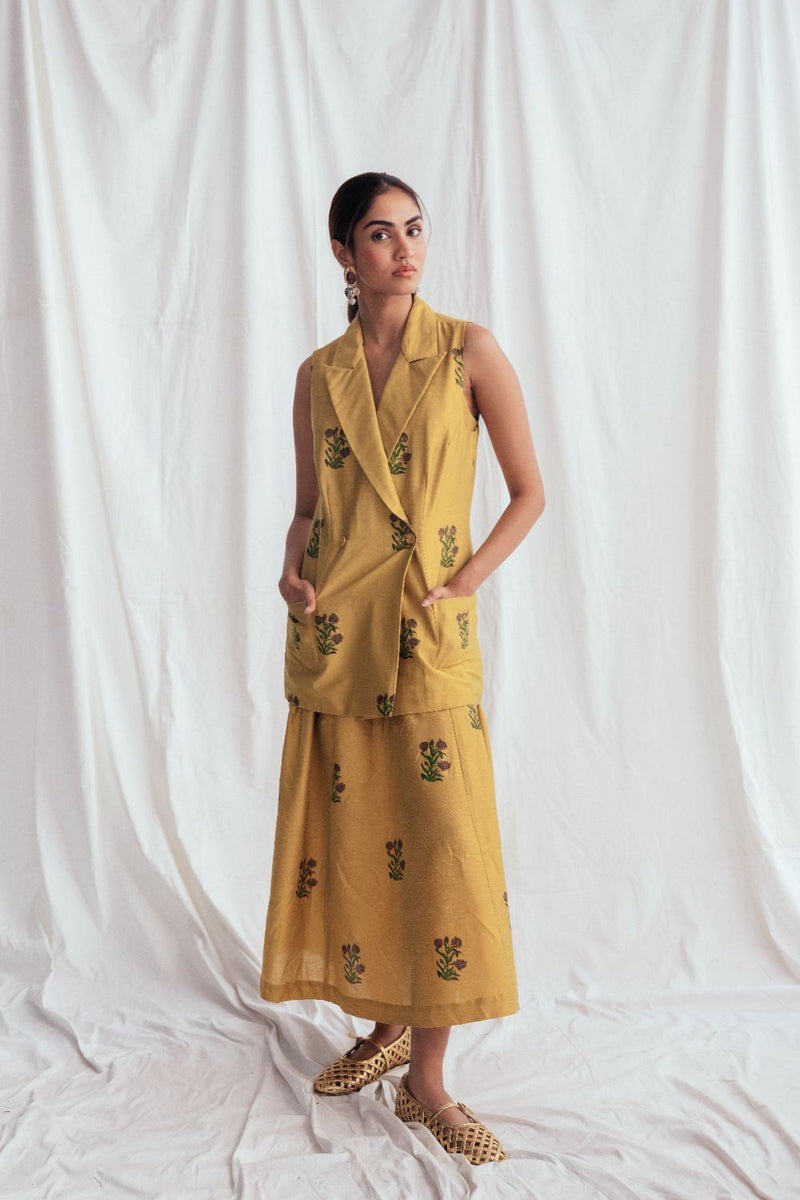 Nimbu Silk Blazer silk by JodiLife for women in Singapore