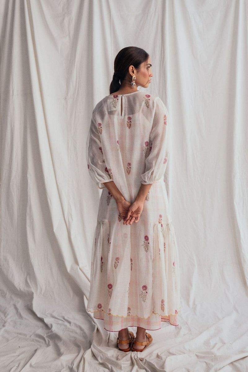 Kulfi Peasent Dress chanderi by JodiLife for women in Singapore