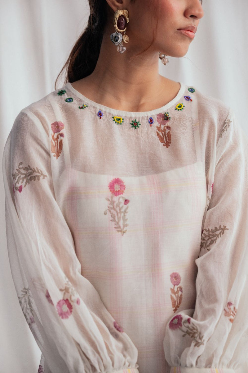 Kulfi Peasent Dress chanderi by JodiLife for women in Singapore