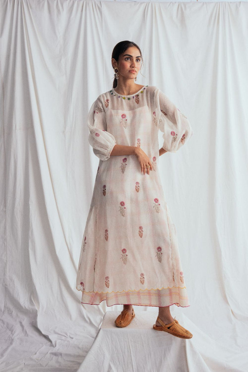 Kulfi Peasent Dress chanderi by JodiLife for women in Singapore