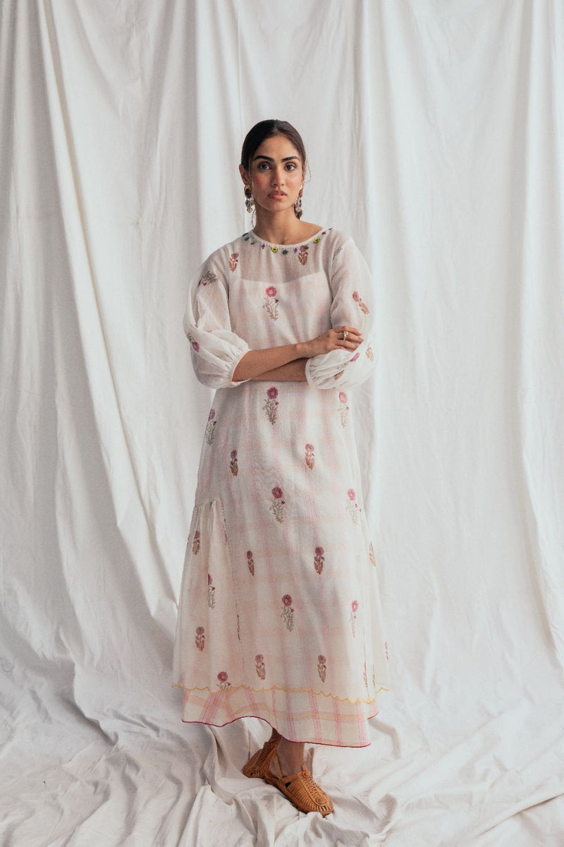 Kulfi Peasent Dress chanderi by JodiLife for women in Singapore