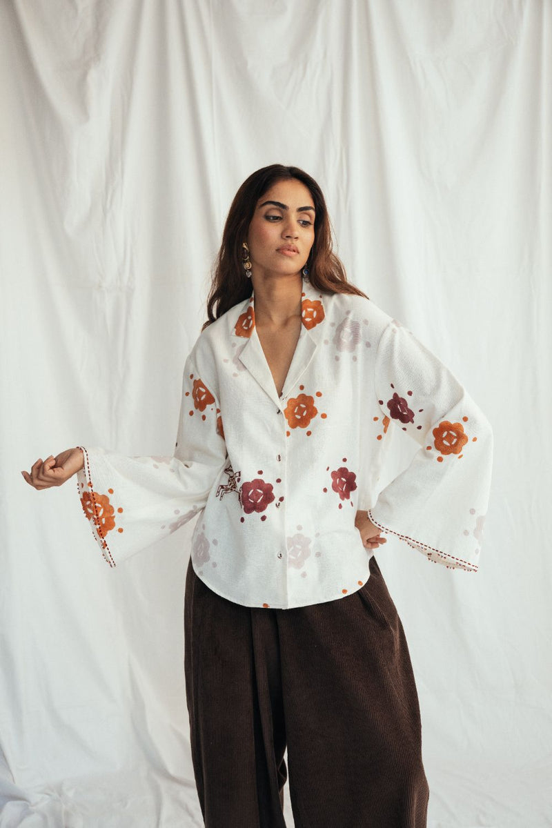 Thandai Shirt cotton by JodiLife for women in Singapore