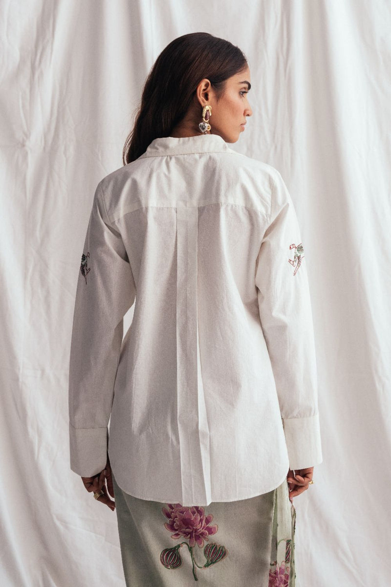 Thandai Solid Shirt poplin by JodiLife for women in Singapore