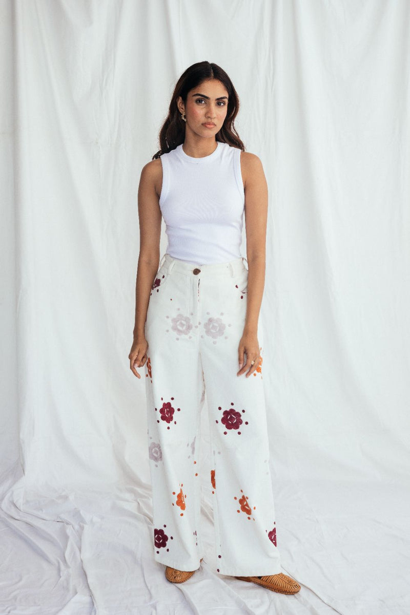 Thandai Corduroy Trousers corduroy by JodiLife for women in Singapore