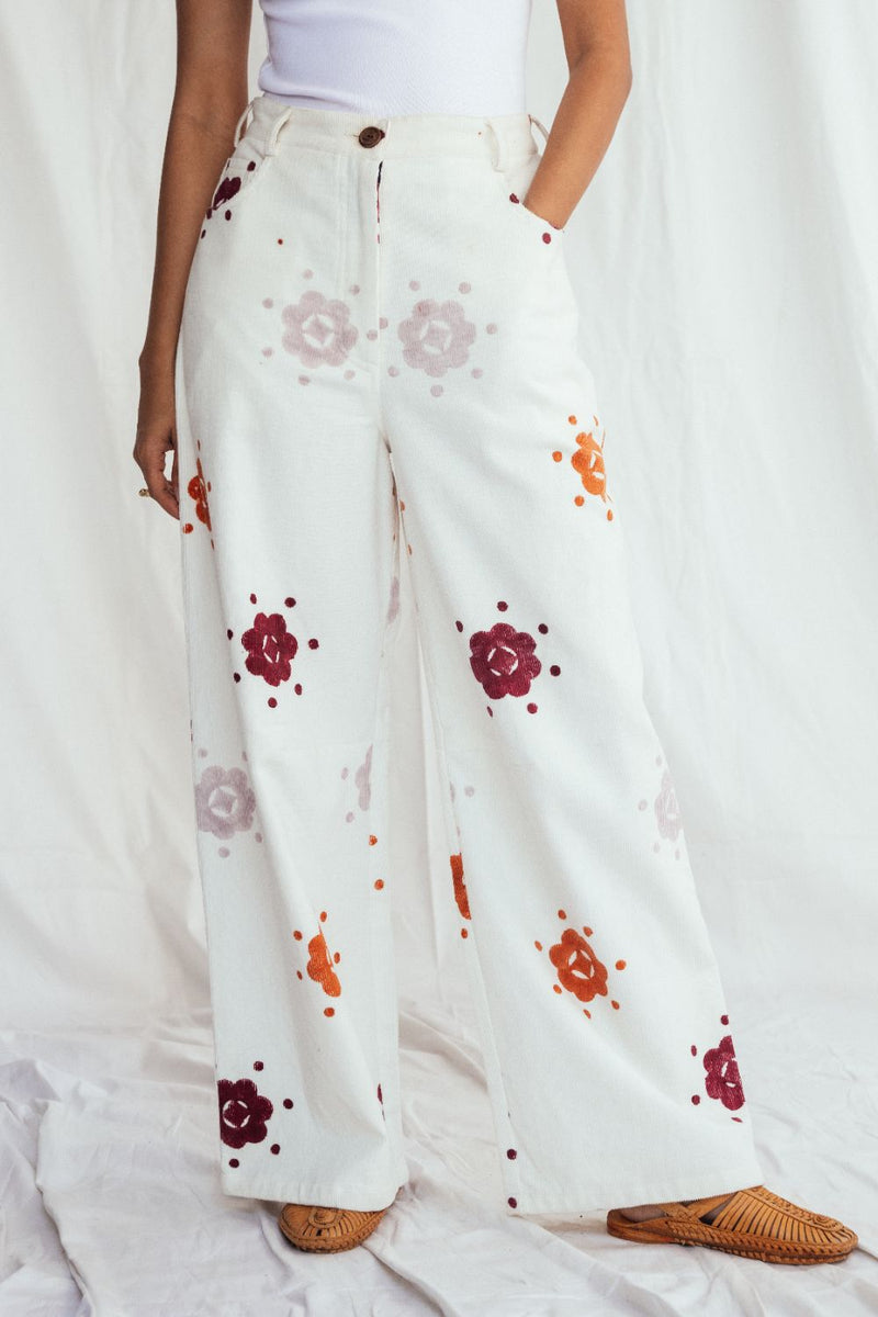 Thandai Corduroy Trousers corduroy by JodiLife for women in Singapore