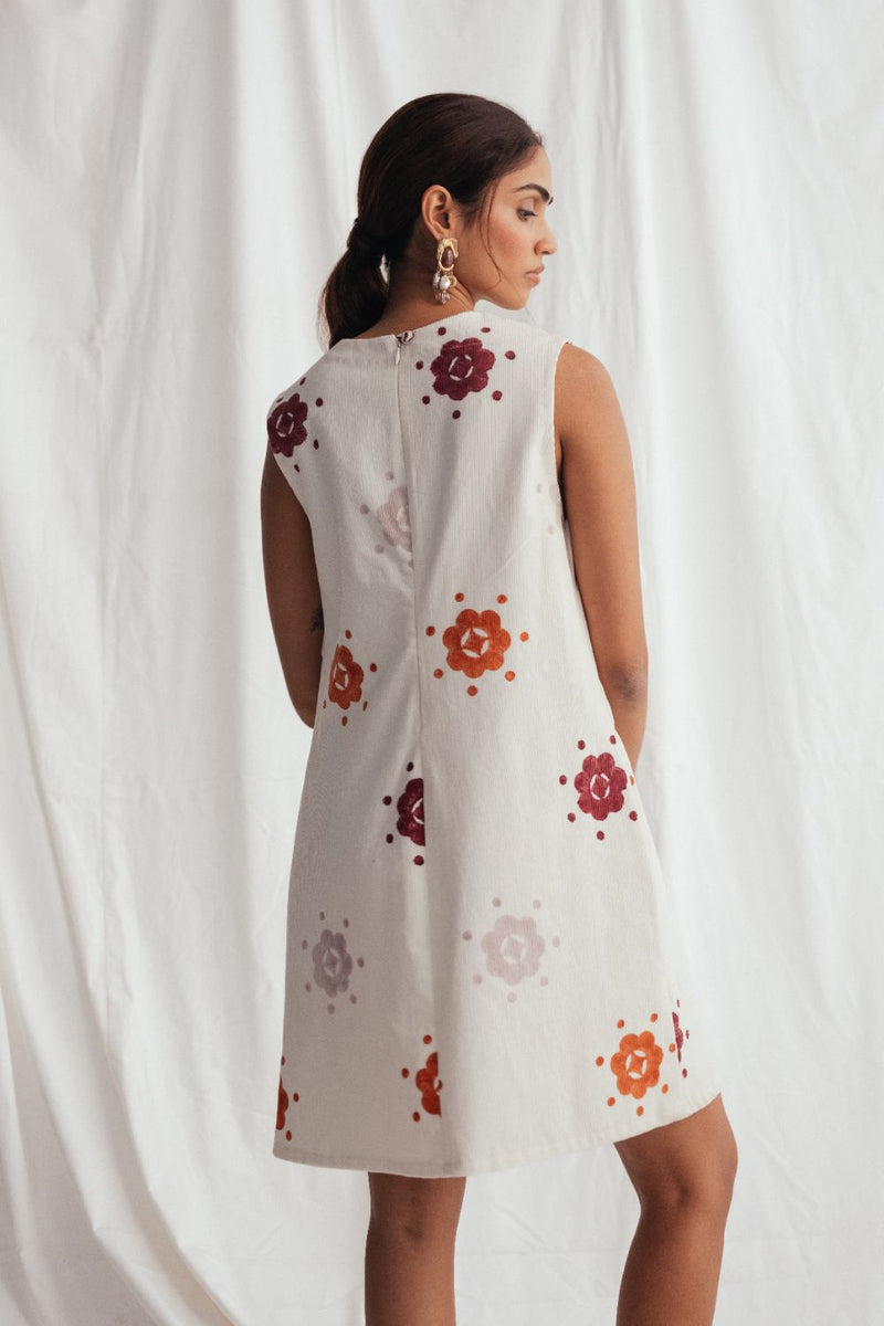 Thandai Corduroy Shift Dress corduroy by JodiLife for women in Singapore