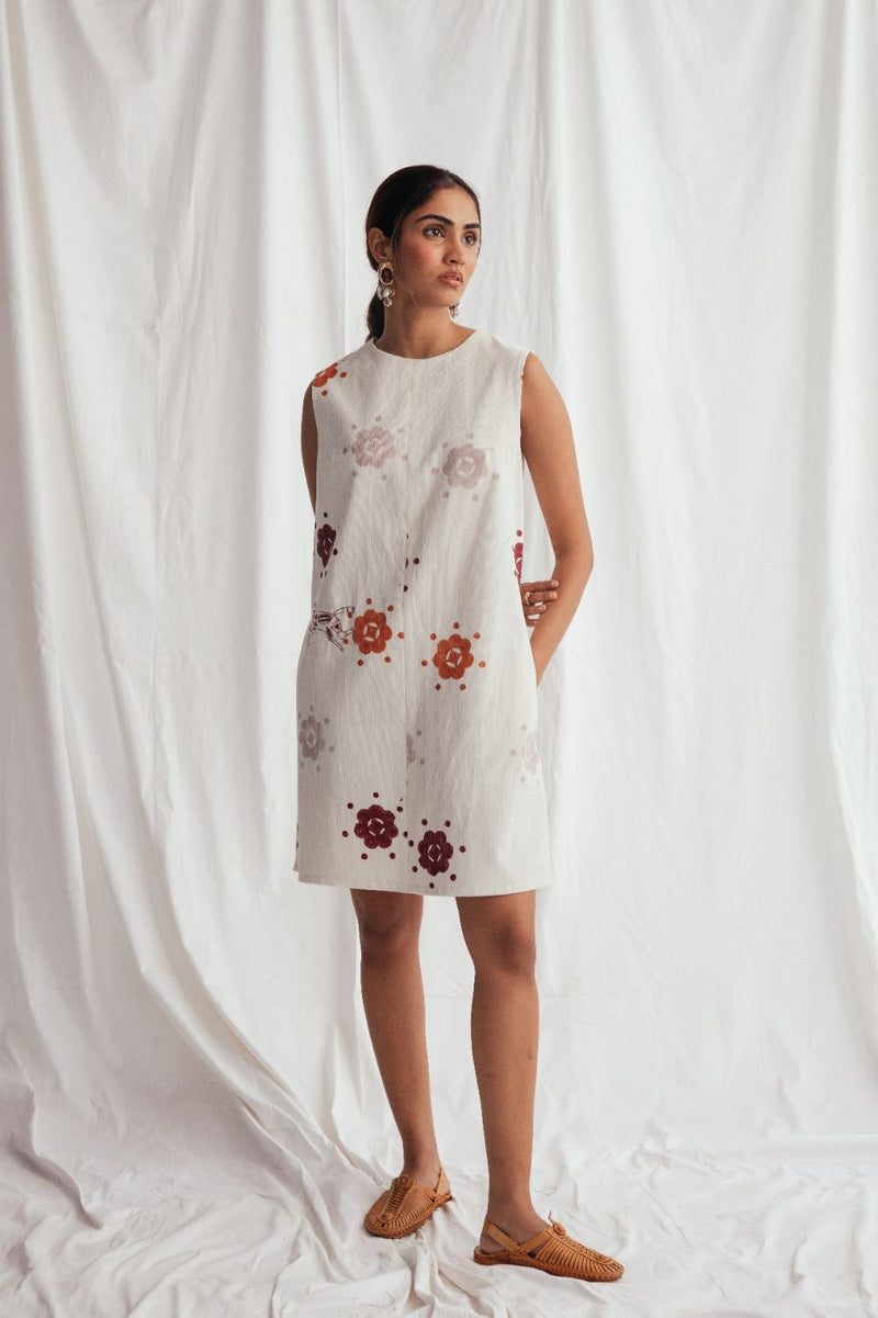 Thandai Corduroy Shift Dress corduroy by JodiLife for women in Singapore