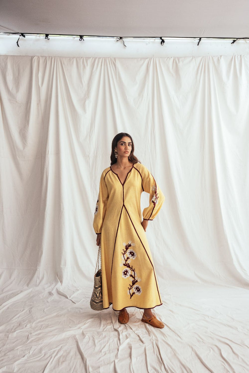 Aamras Handloom Peasent Dress cotton by JodiLife for women in Singapore