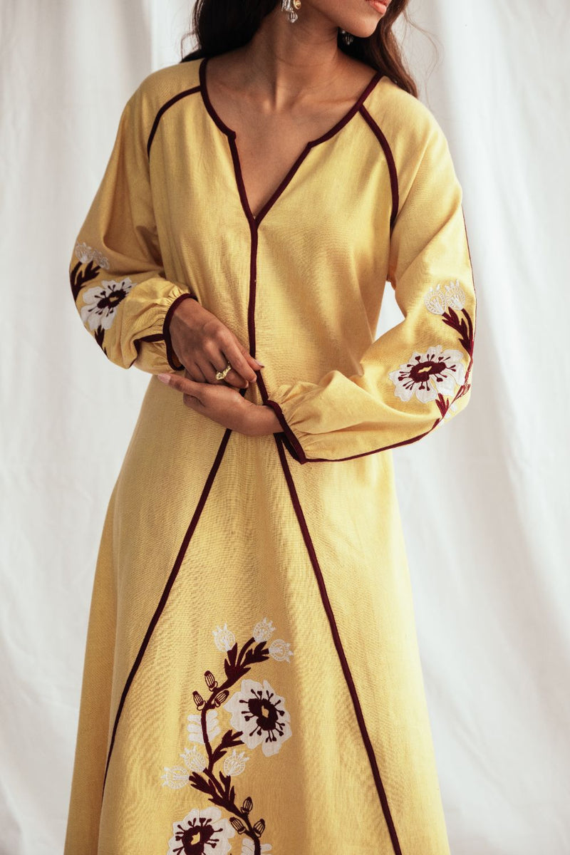 Aamras Handloom Peasent Dress cotton by JodiLife for women in Singapore