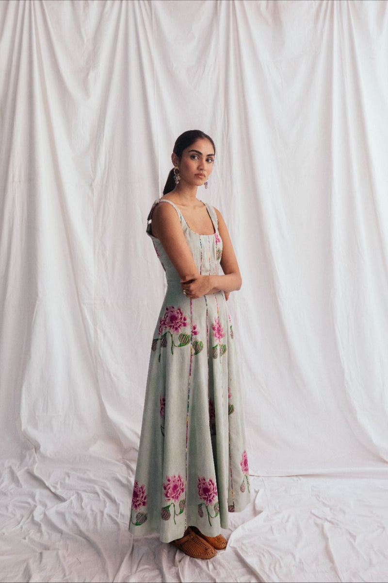 Gulkand Panel Dress cotton by JodiLife for women in Singapore