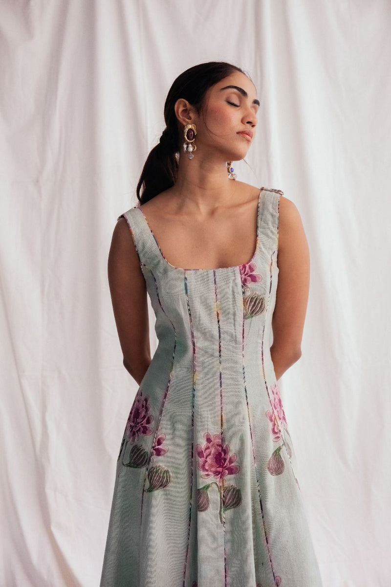 Gulkand Panel Dress cotton by JodiLife for women in Singapore