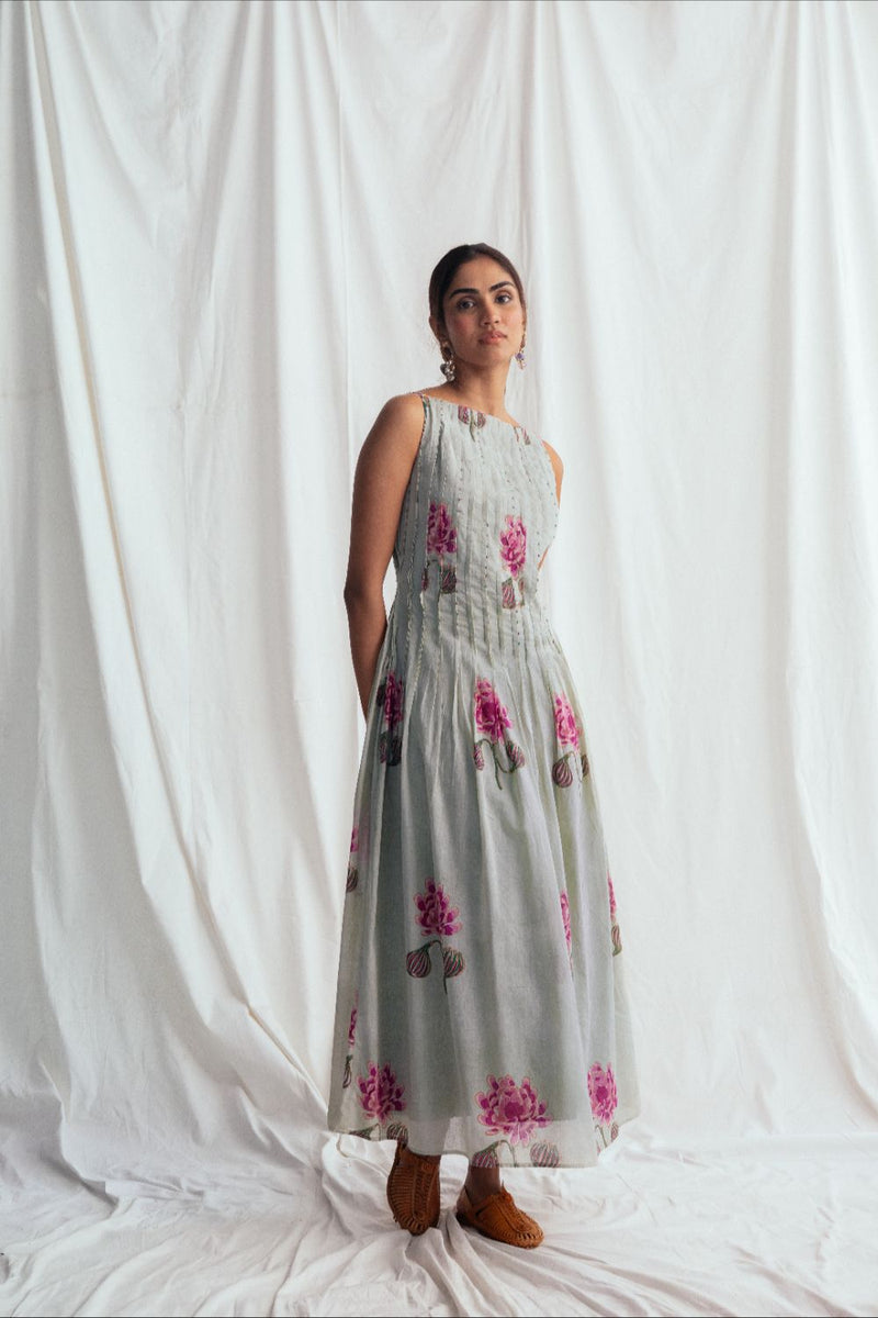 Gulkand Day Dress cotton by JodiLife for women in Singapore