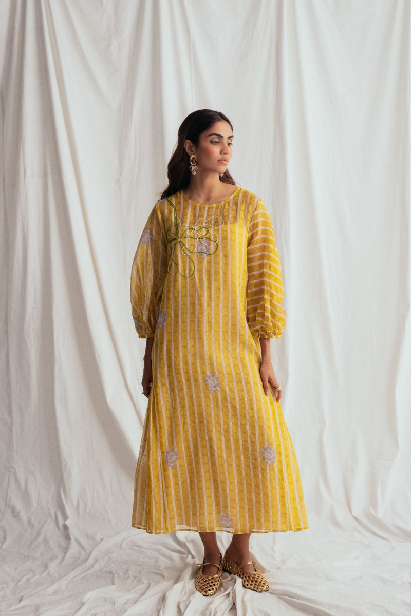 Dhoop Peasent Dress chanderi by JodiLife for women in Singapore