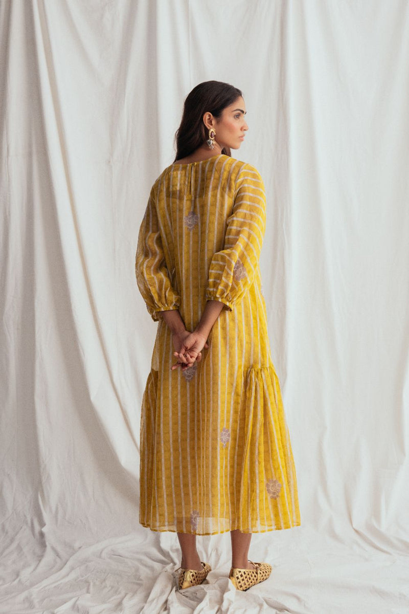Dhoop Peasent Dress chanderi by JodiLife for women in Singapore