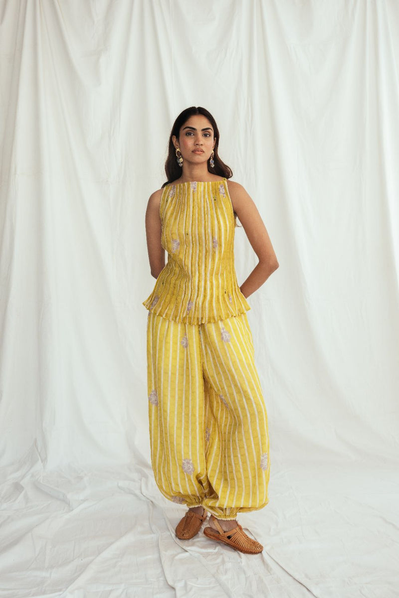 Dhoop Pleated Top chanderi by JodiLife for women in Singapore