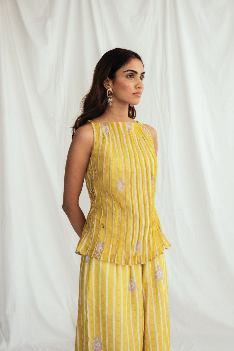 Dhoop Pleated Top chanderi by JodiLife for women in Singapore