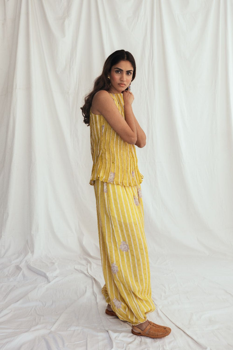Dhoop Pleated Top chanderi by JodiLife for women in Singapore